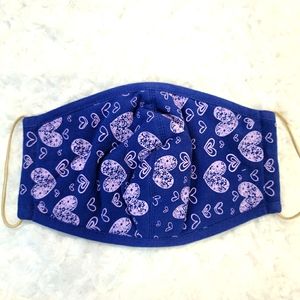 1 Adult hearts print Hikosen Cara Mask